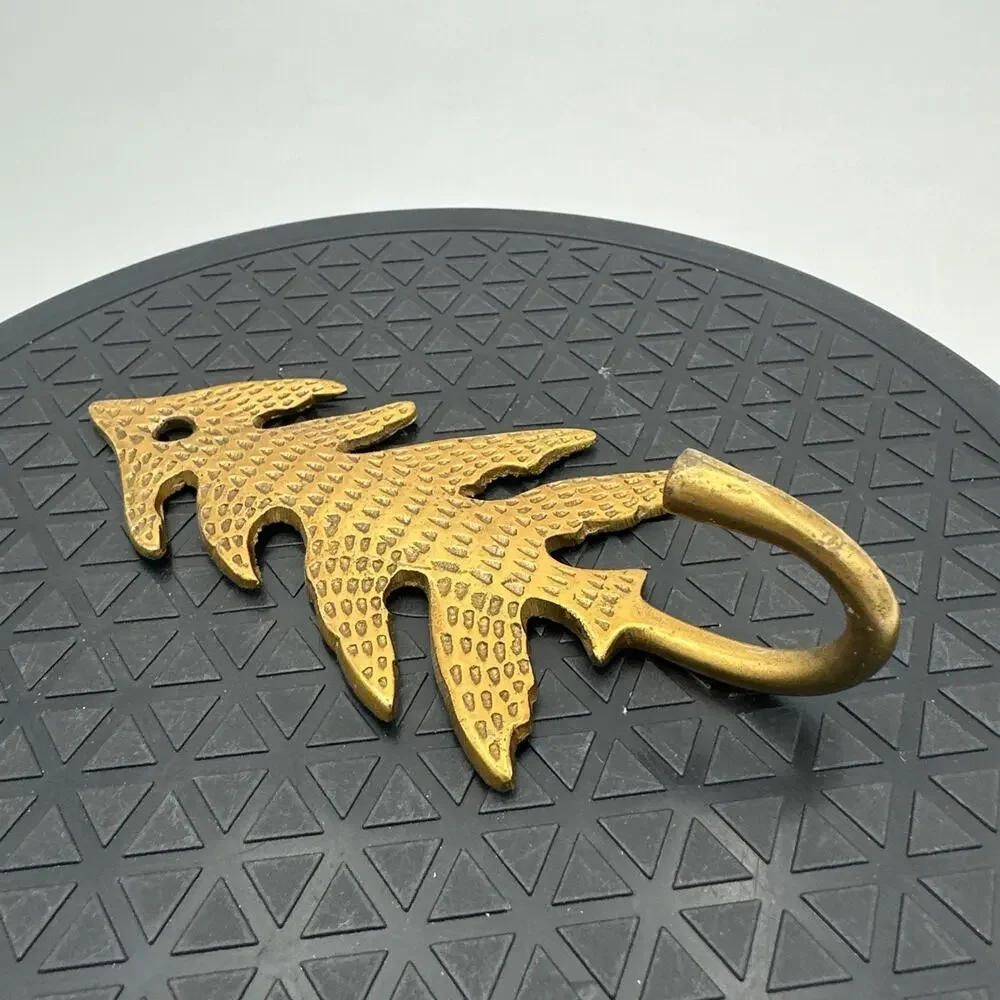 Brass Tree Wall Hook Coat Key Stocking Wreath Everyday Tree Shaped Hook